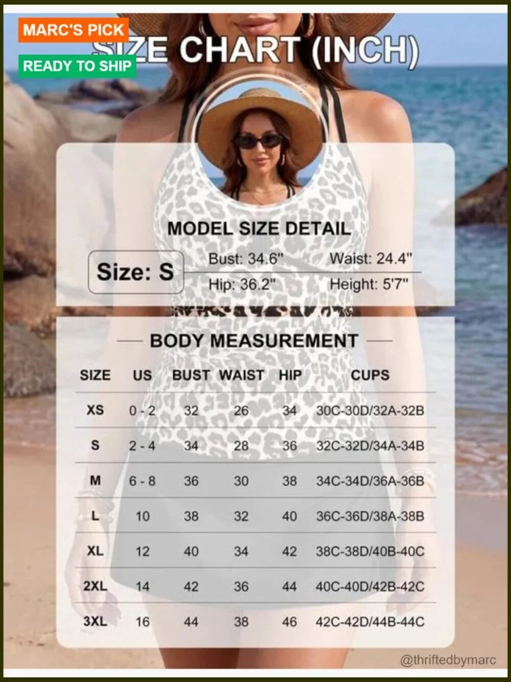 3-Piece Tankini Set V-Neck Tummy Control Bathing Suit Beach Swim Skirt